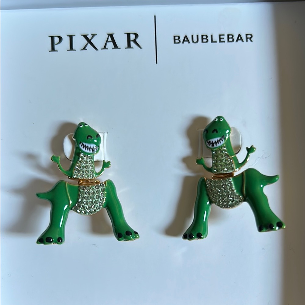 BaubleBar Pixar Toy Story Rex Earrings NEW IN BOX